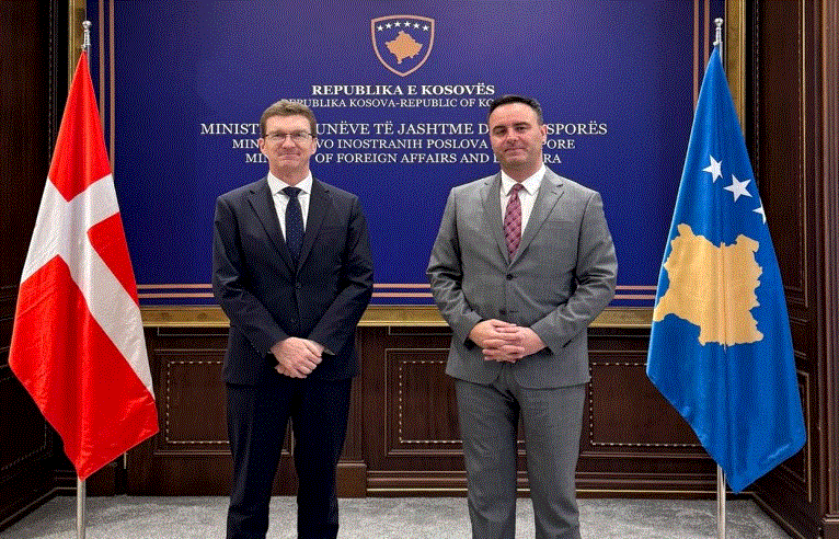 Konjufca e diplomati danez diskutojnë për zgjerimin e bashkëpunimit